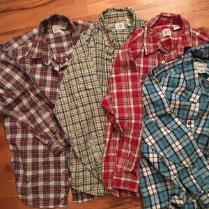 Boys long sleeve button down shirts
